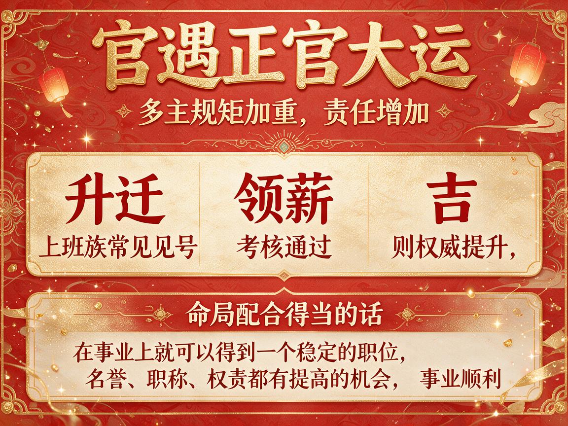 正官逢各大运流年吉凶详解