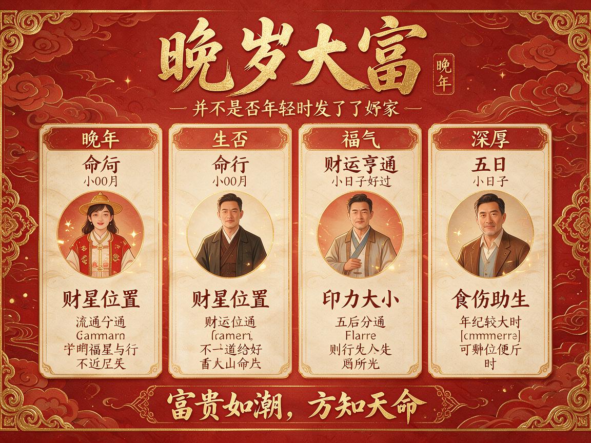 晚年有大财的八字特征 福气极大之人八字