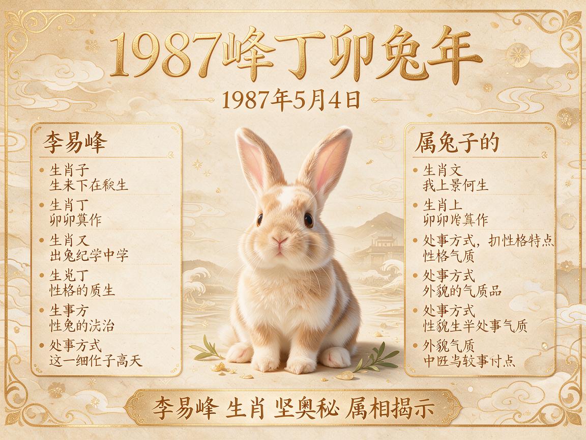 李易峰属什么生肖 属相揭示他的性格奥秘