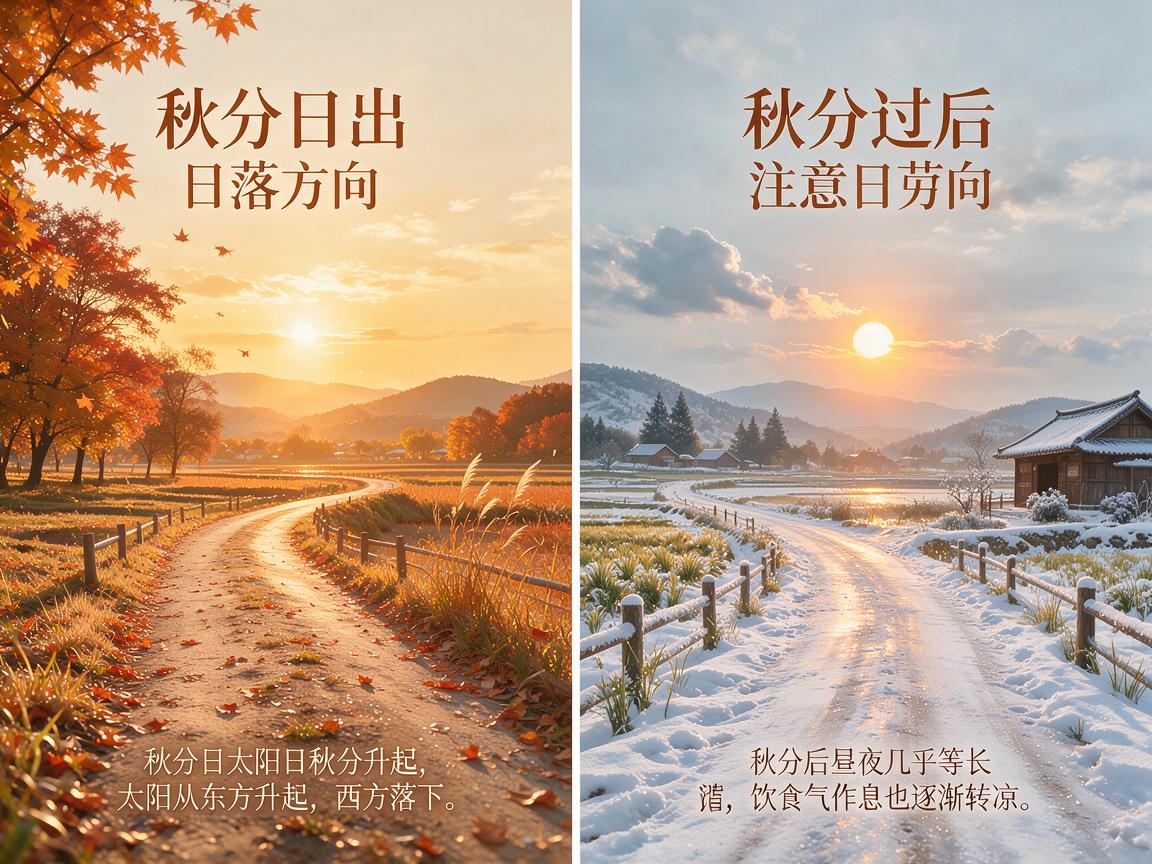 秋分日出日落方向 秋分过后要注意什么