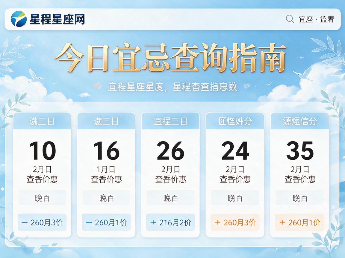 今日宜忌查询汉程  汉程星座网