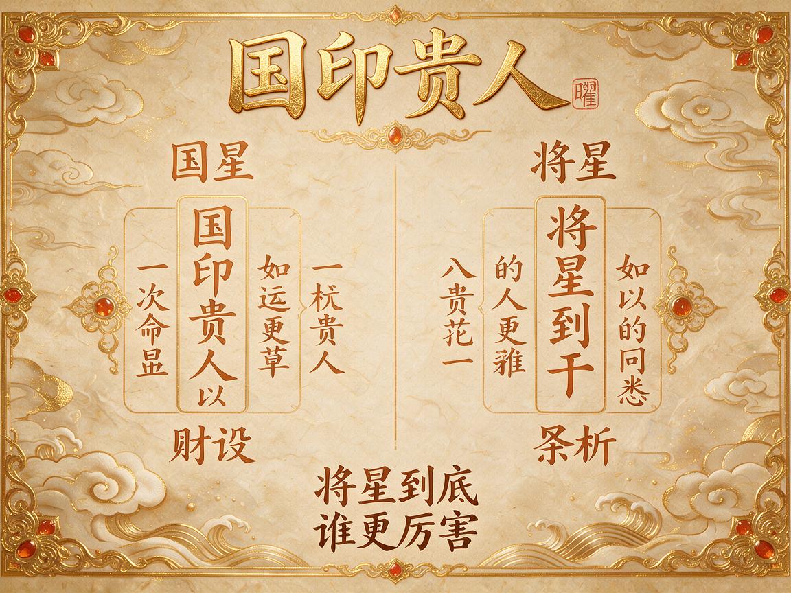 国印贵人和将星谁厉害 将星贵人正确查法