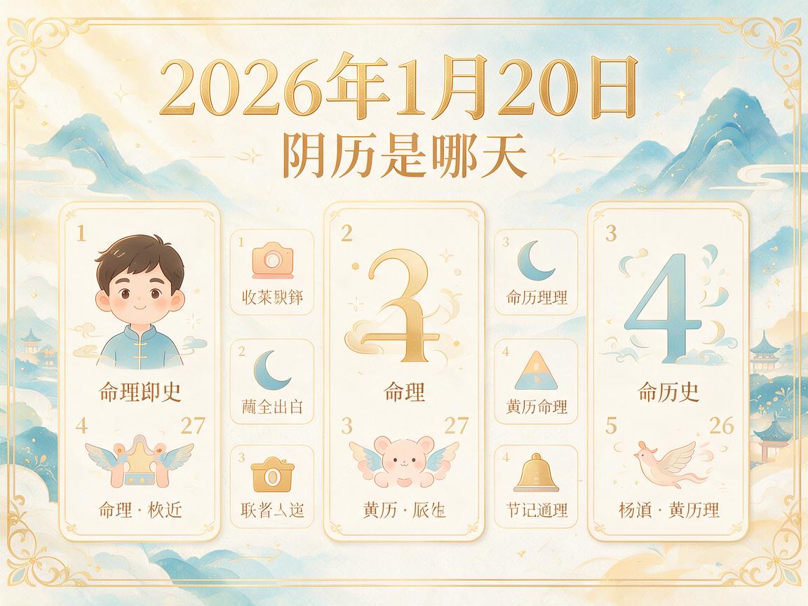 2026年1月20日阴历是哪天