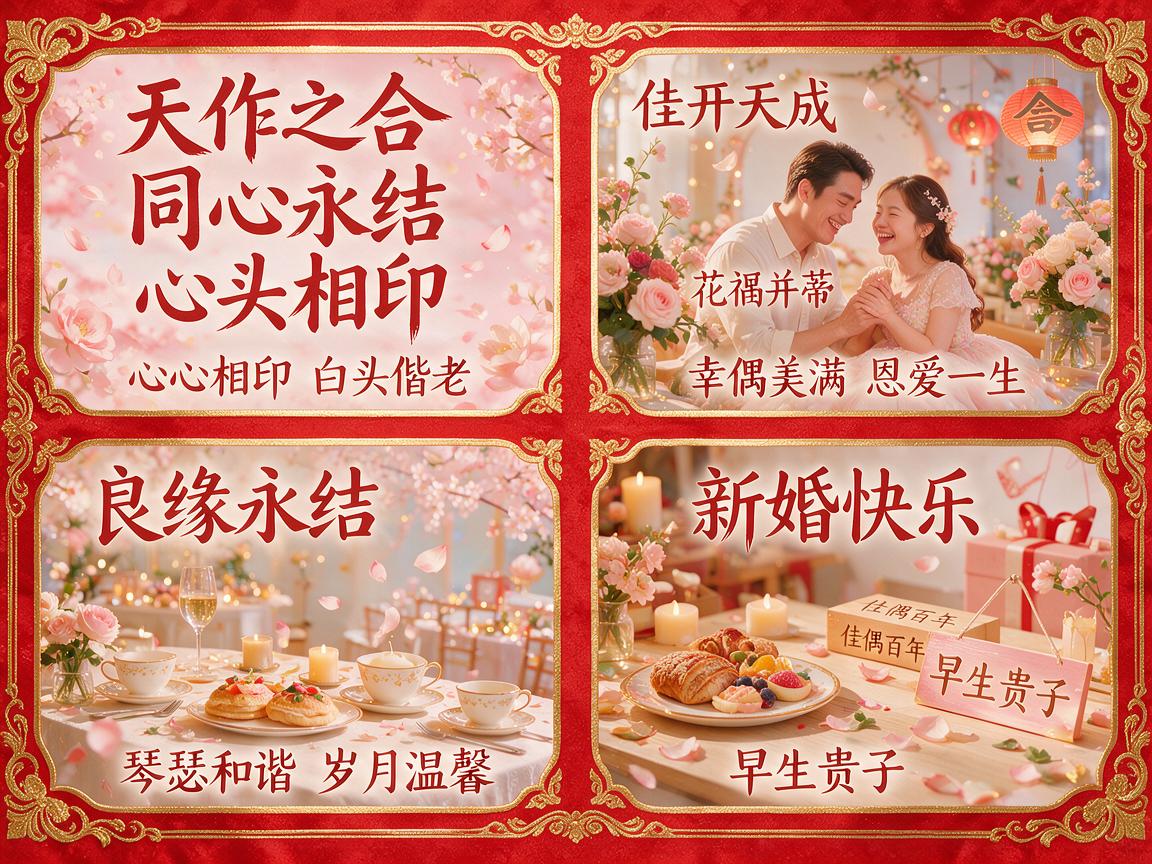 结婚四句大全  四字吉言大全