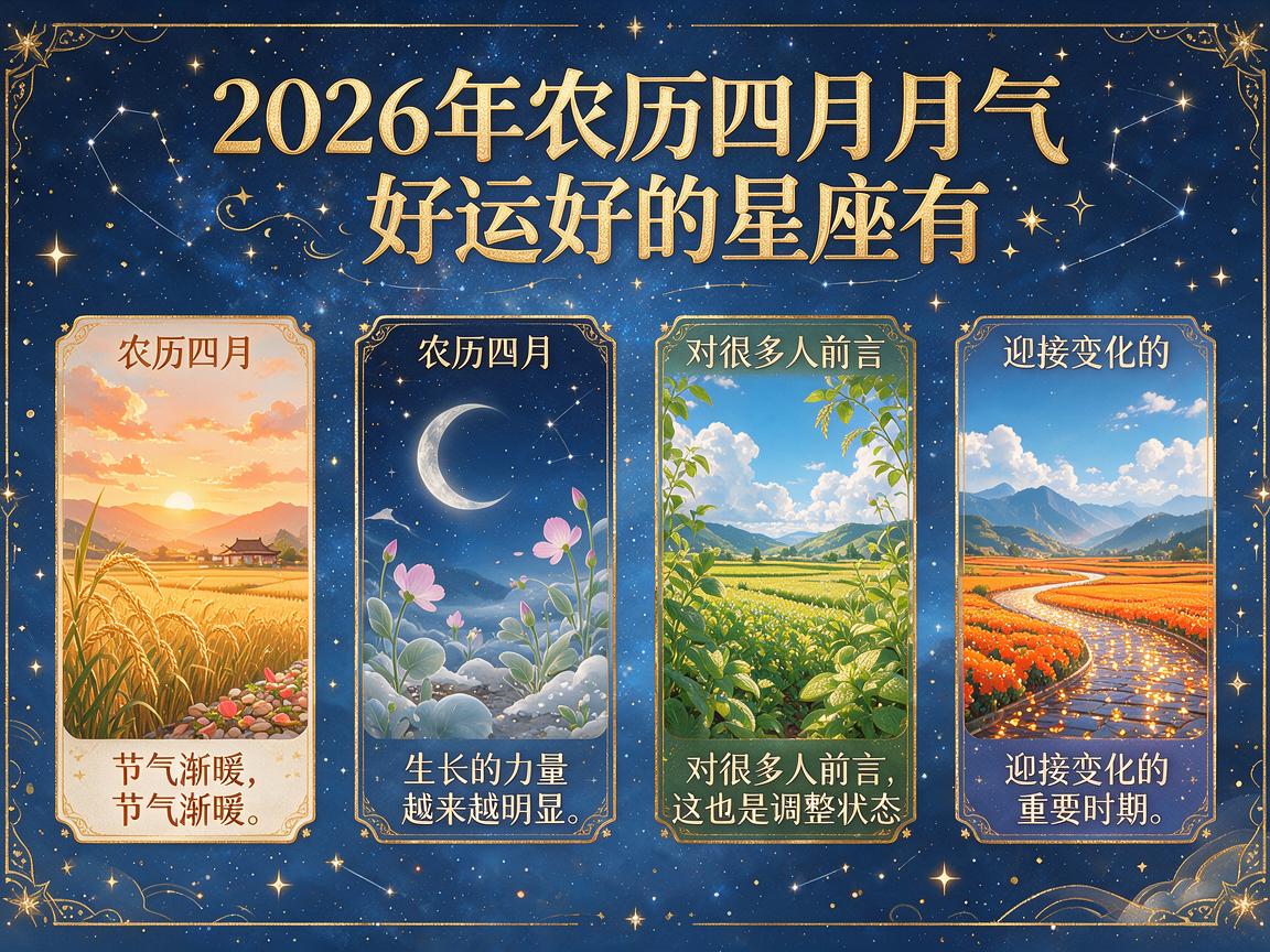 2026年农历四月运气好的星座有哪些